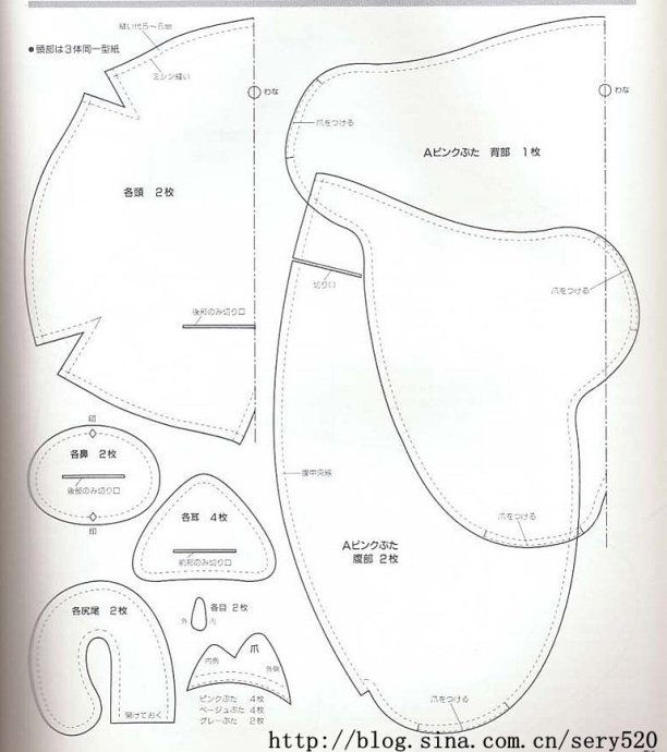 Выкройки поросят. Выкройки свиней. Выкройки свинок. Игрушечная ферма. Как сшить свинью