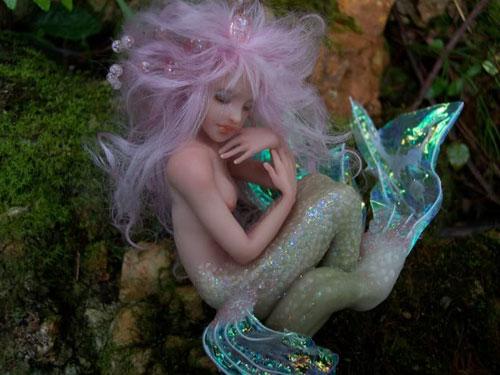 Кукла русалка ручная работа, текстильная русалочка, русалка авторской работы, mermaid handmade doll