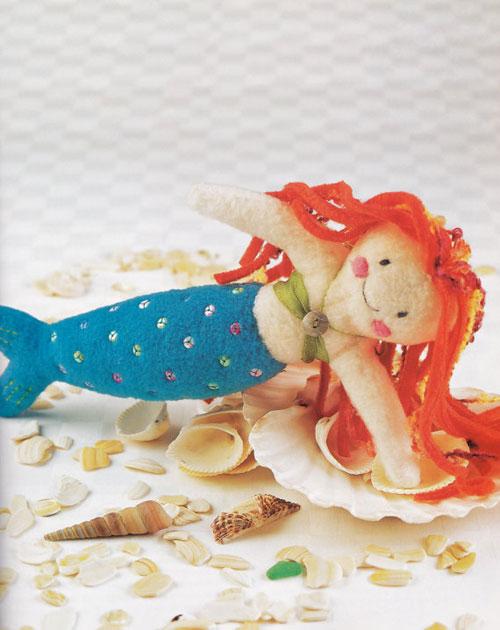 Кукла русалка ручная работа, текстильная русалочка, русалка авторской работы, mermaid handmade doll