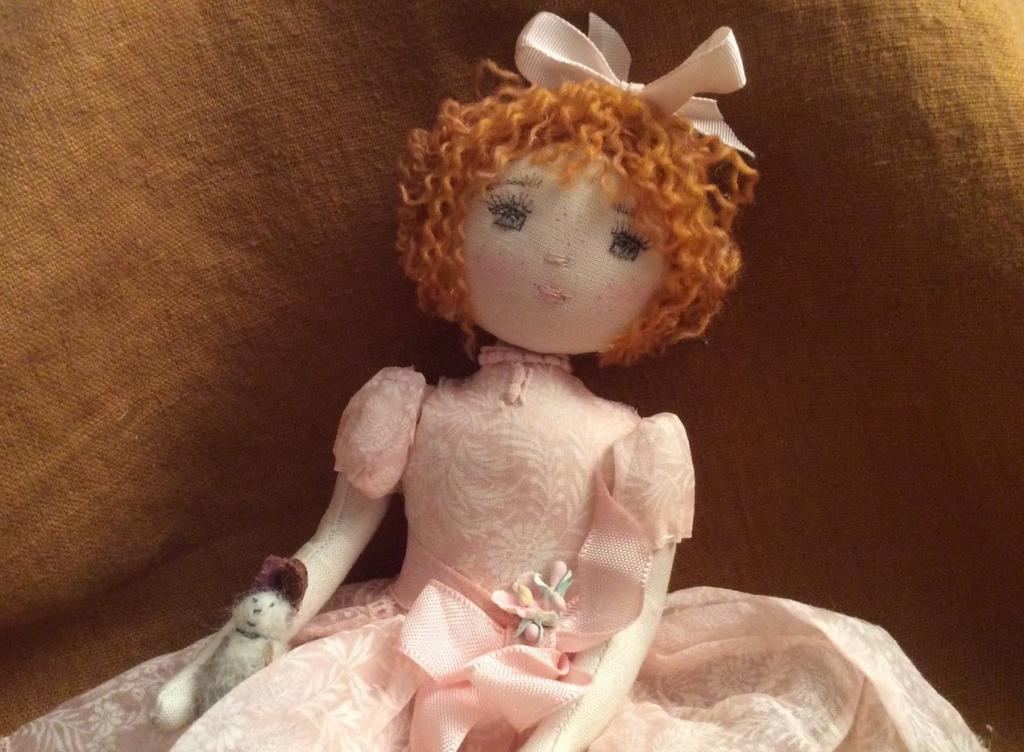 французская кукла, авторская текстильная кукла, кукла ручной работы