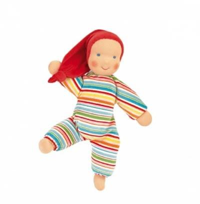 Вальдорфская кукла в пришивном комбенизоне