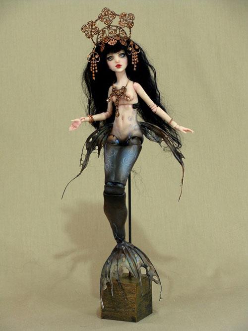 Кукла русалка ручная работа, текстильная русалочка, русалка авторской работы, mermaid handmade doll