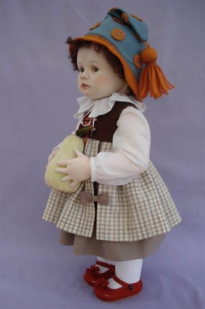 текстильная кукла, кукла ручной работы, handmade doll